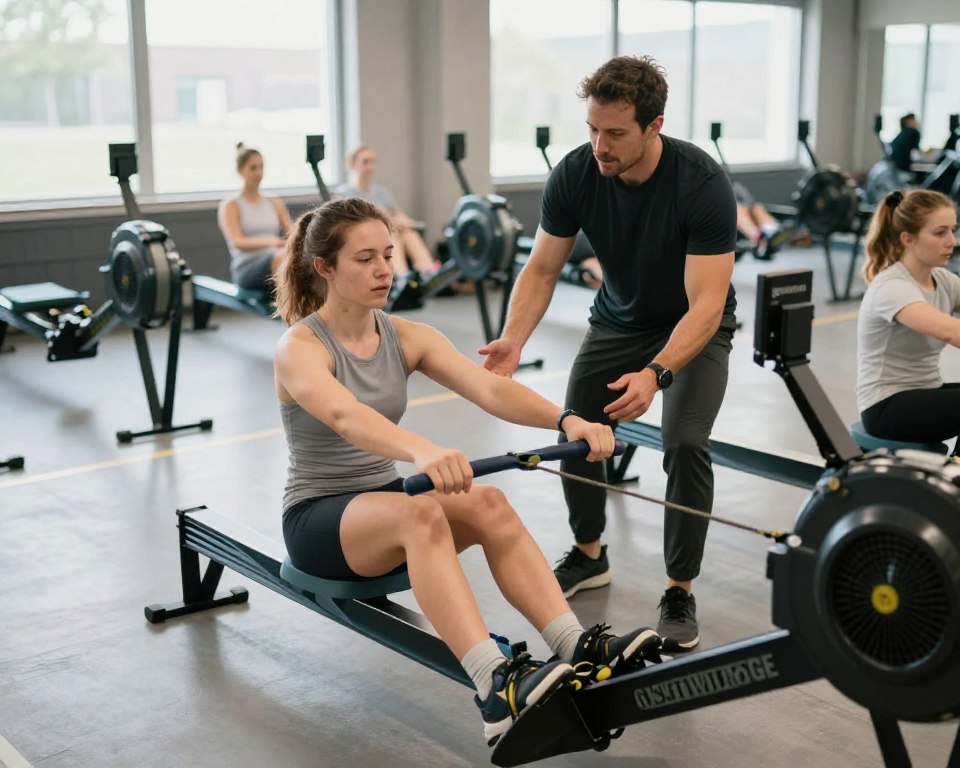 Un studio d’aviron indoor axé sur l’entraînement
