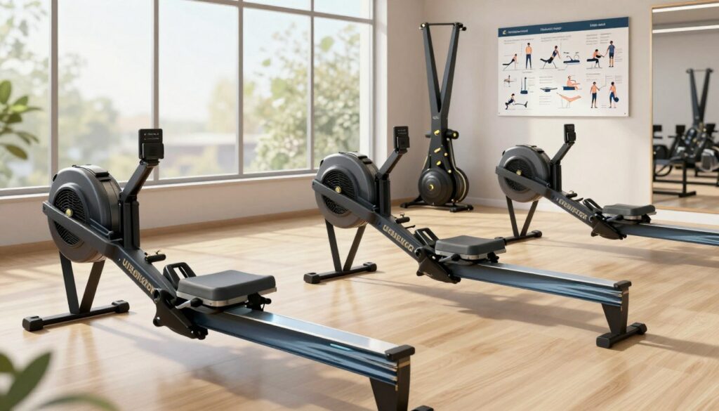 es différents types de rameurs